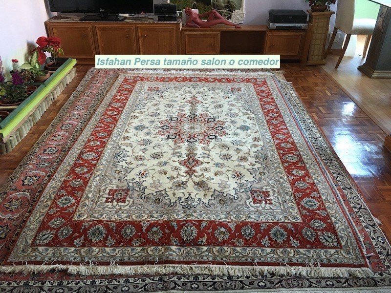 alfombra persa Isfahan salon
